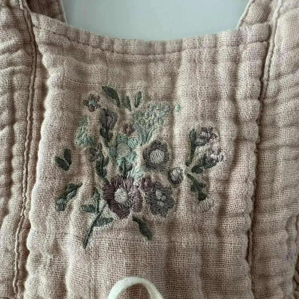 Jamie Kay Embroidered Muslin Playsuit Romper
